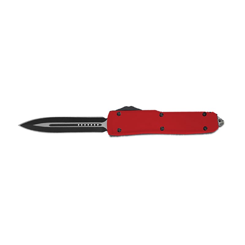 X-Switch Smooth Precision OTF Knife - Elite Collection - Medium Red with Double Edge