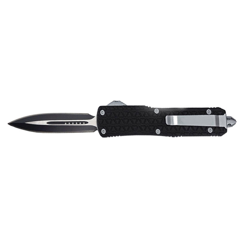 Full Size Gripster Handle OTF Knife - Double Edge