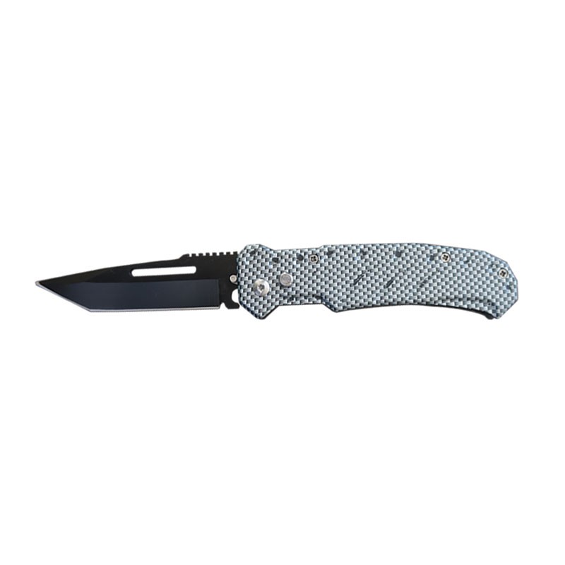 Tanto Blade Automatic Knife with Carbon Fiber Design Handle