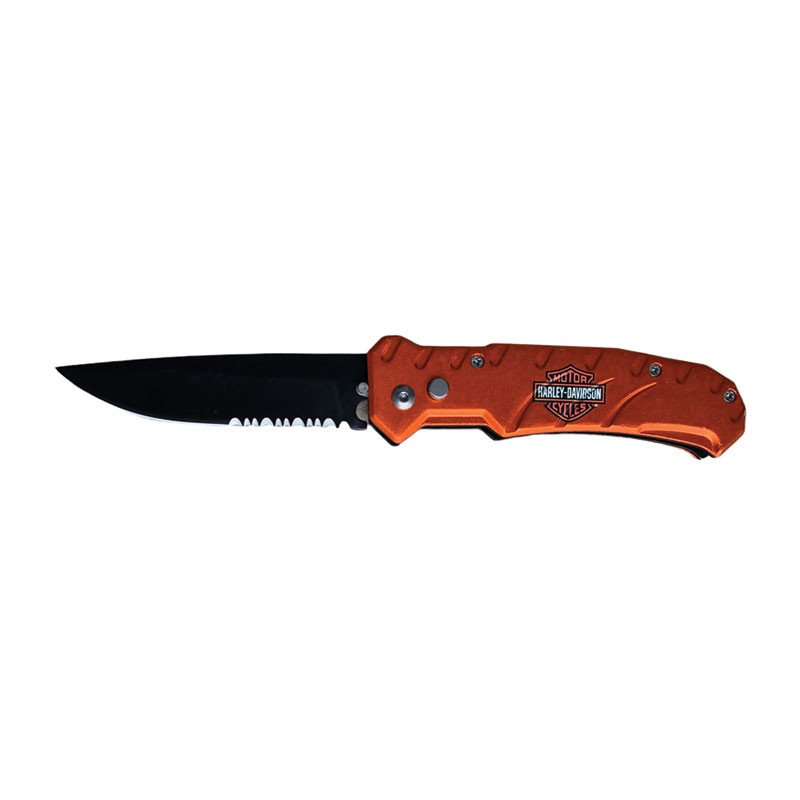 HD Design Automatic Knife - Orange