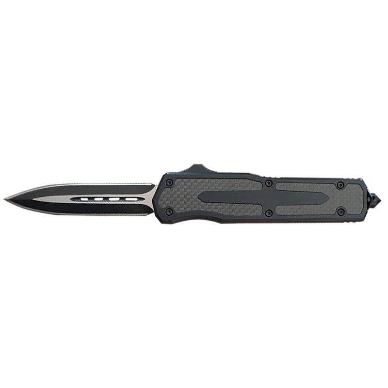 USA Carbon Fiber Insert OTF Knife -  Spear Point