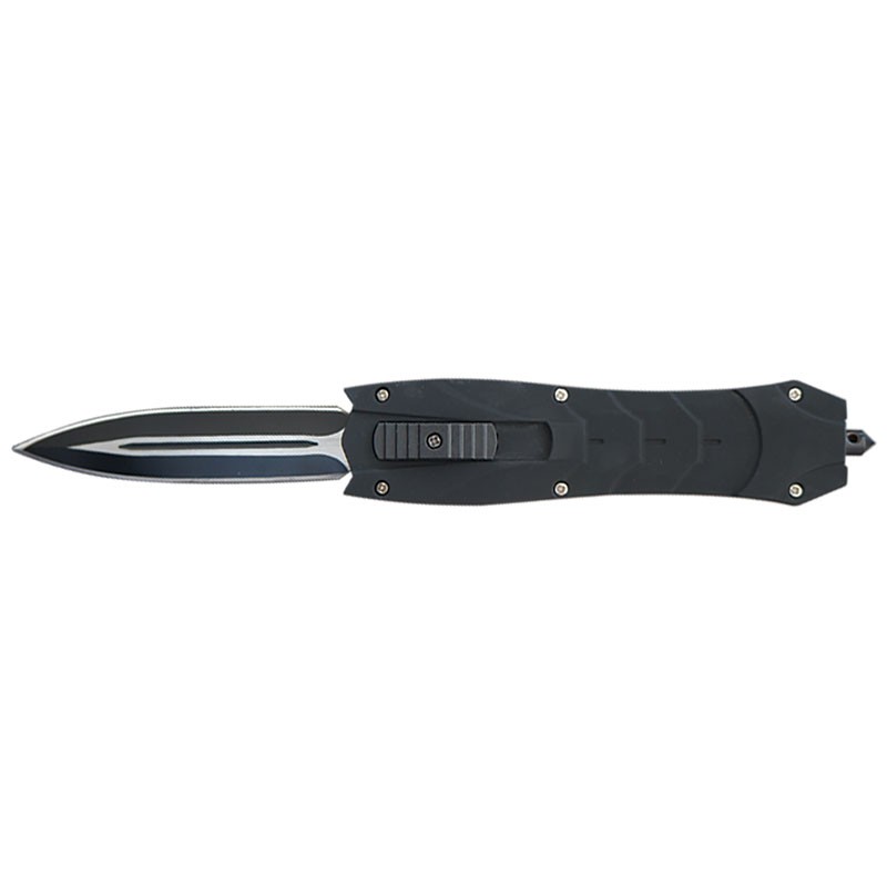 Lightweight OTF Automatic Knife with Nylon Fiber Handle - Black
