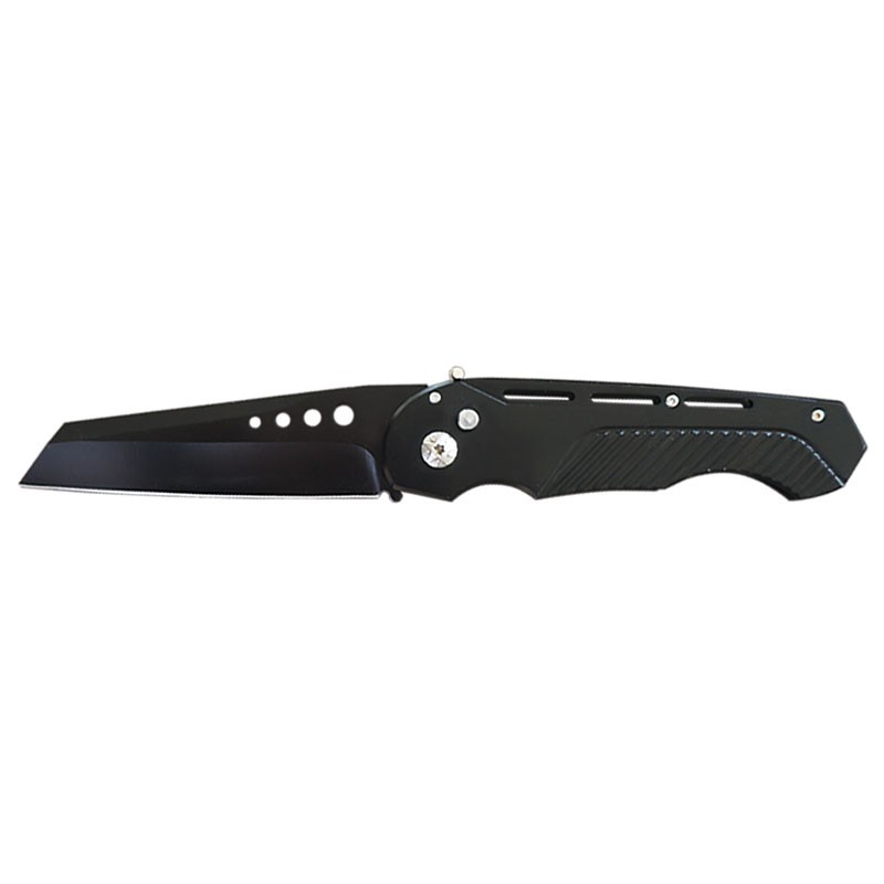 Wharncliffe Blade Automatic Knife - All Black