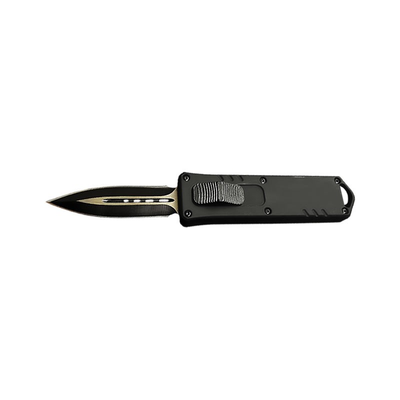 Stubby Front Switch OTF Knife - Black