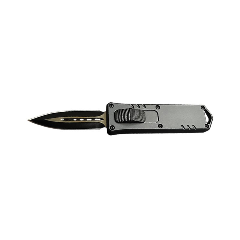 Stubby Front Switch OTF Knife - Gray