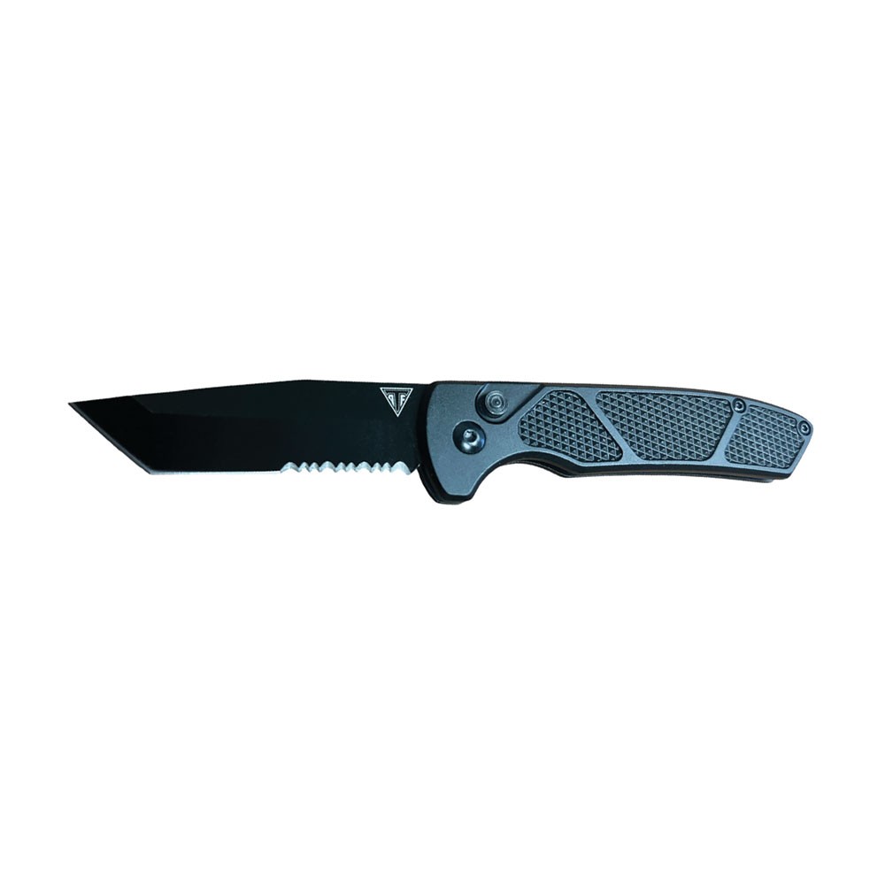 Vanguard Tactical Automatic Knife - Gray Tanto Point