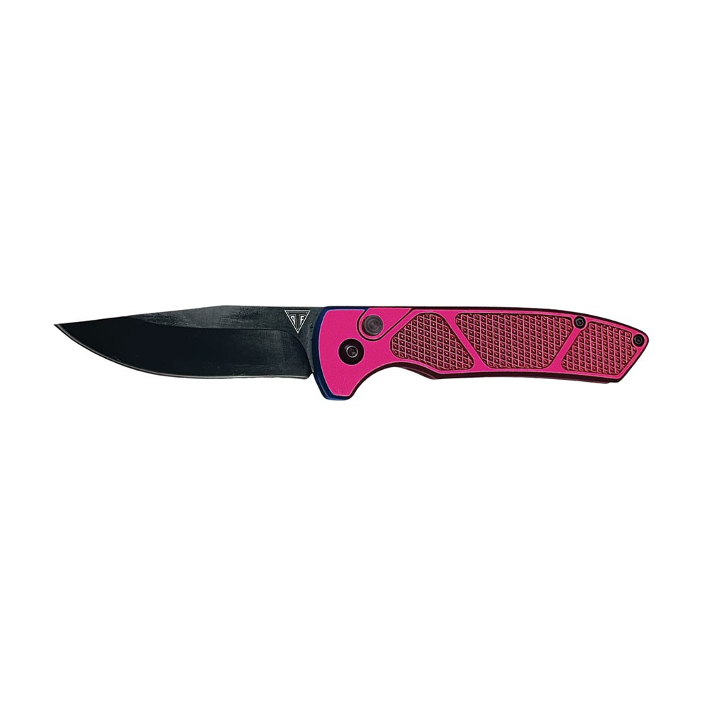 Vanguard Tactical Automatic Knife - Pink Clip Point