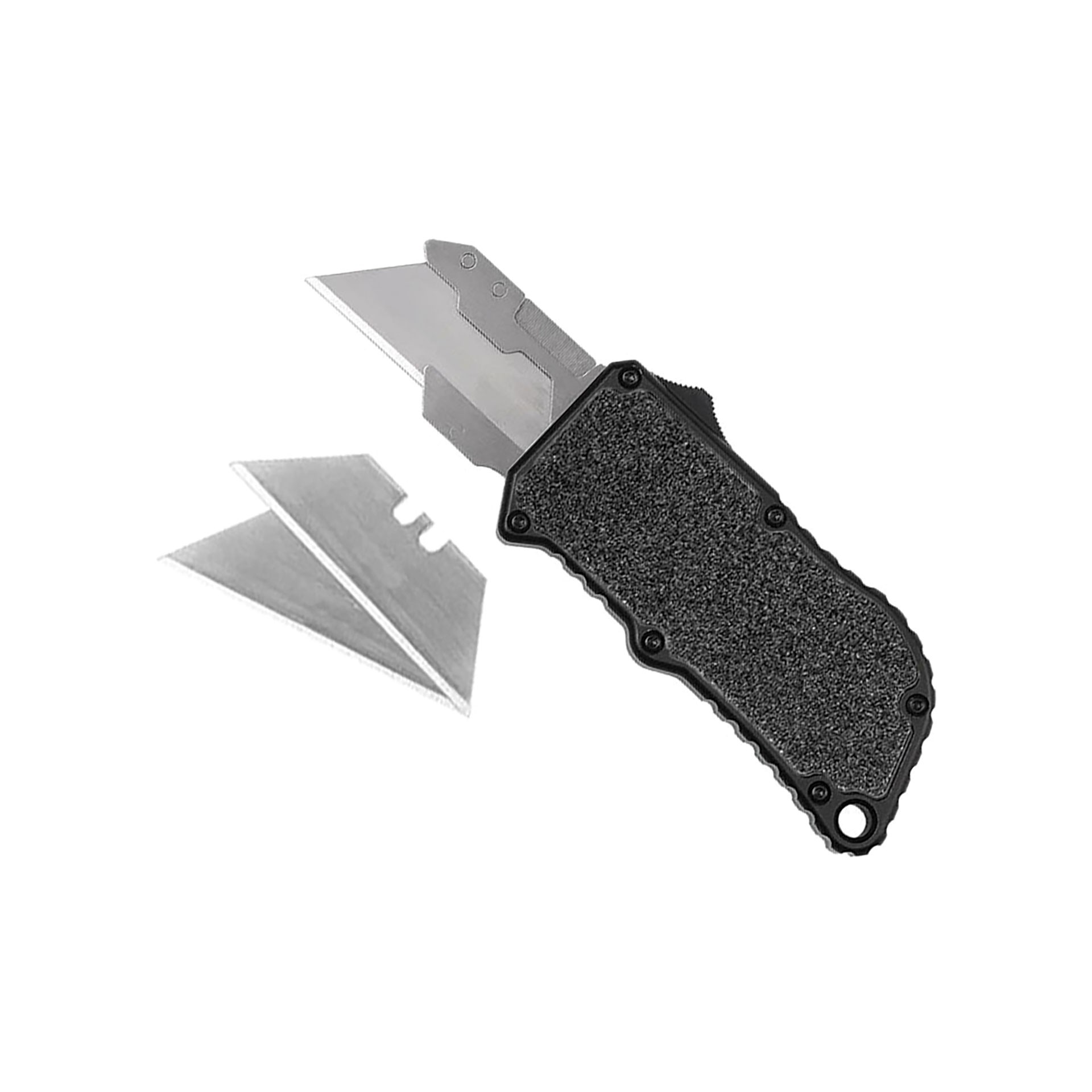 Blackout Lever-Release Stiletto Automatic Knife - Black