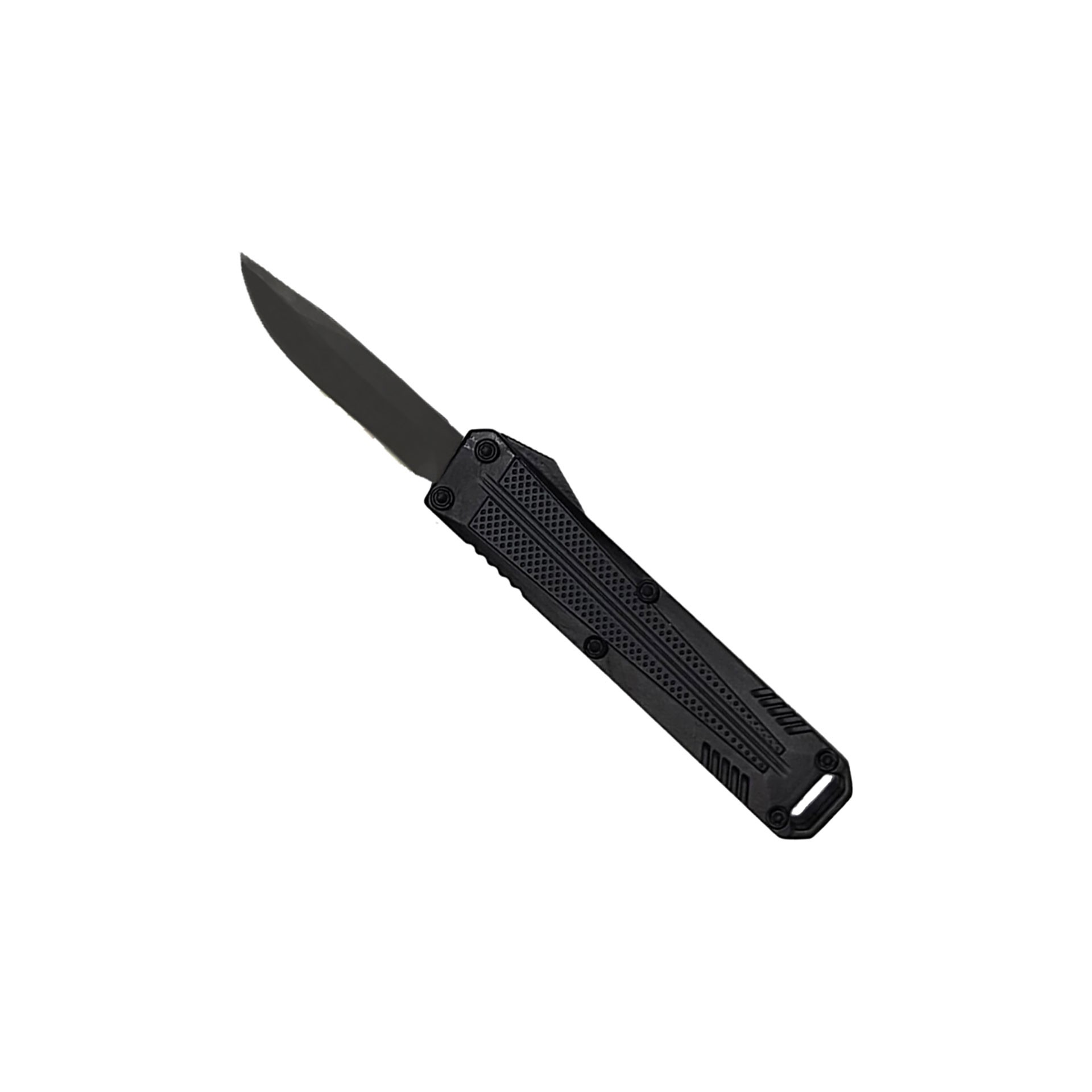 Stealth Grid Double-Action OTF Knife - Matte Black