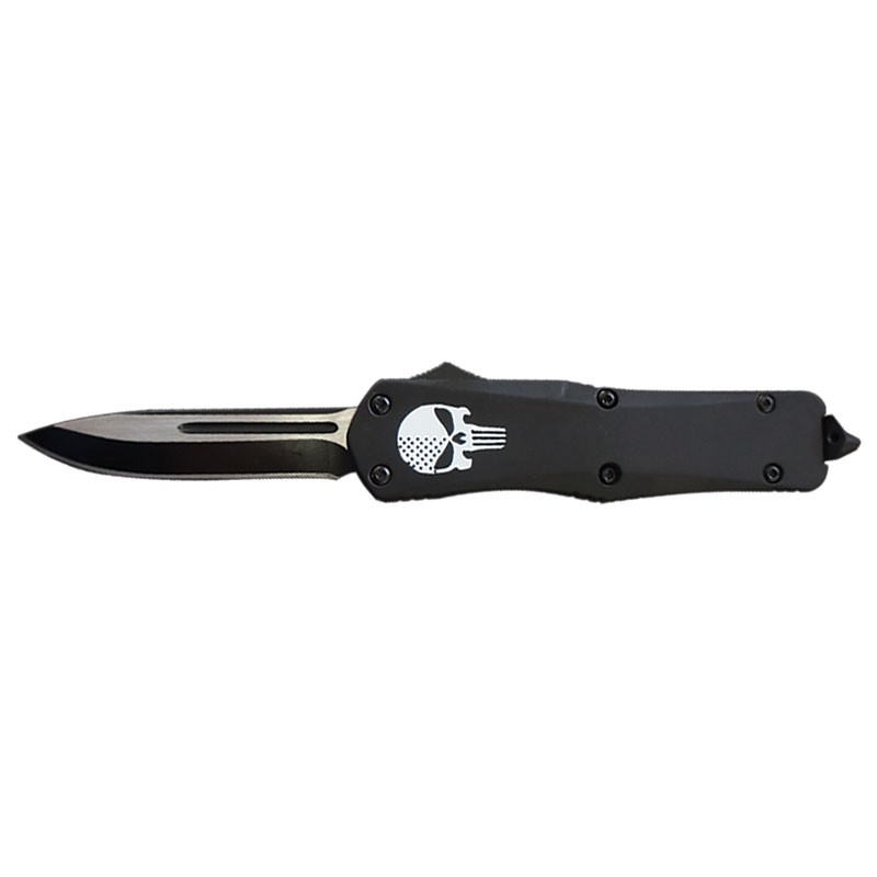The Punisher OTF Knife...Ready to exact revenge - Clip Point