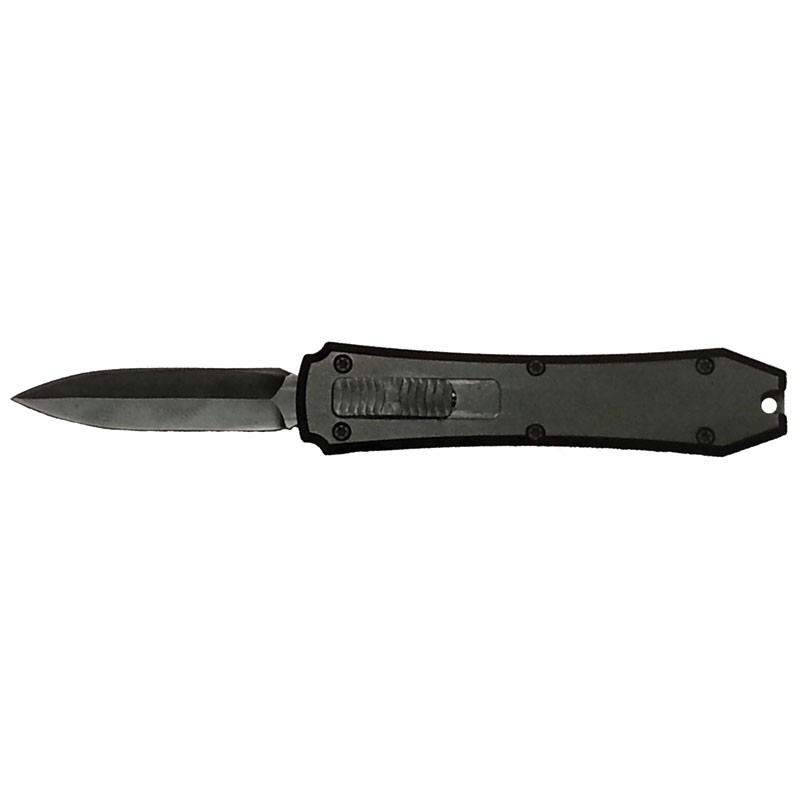 OTF Black Handle & Black Blade with Switch on Top Auto 