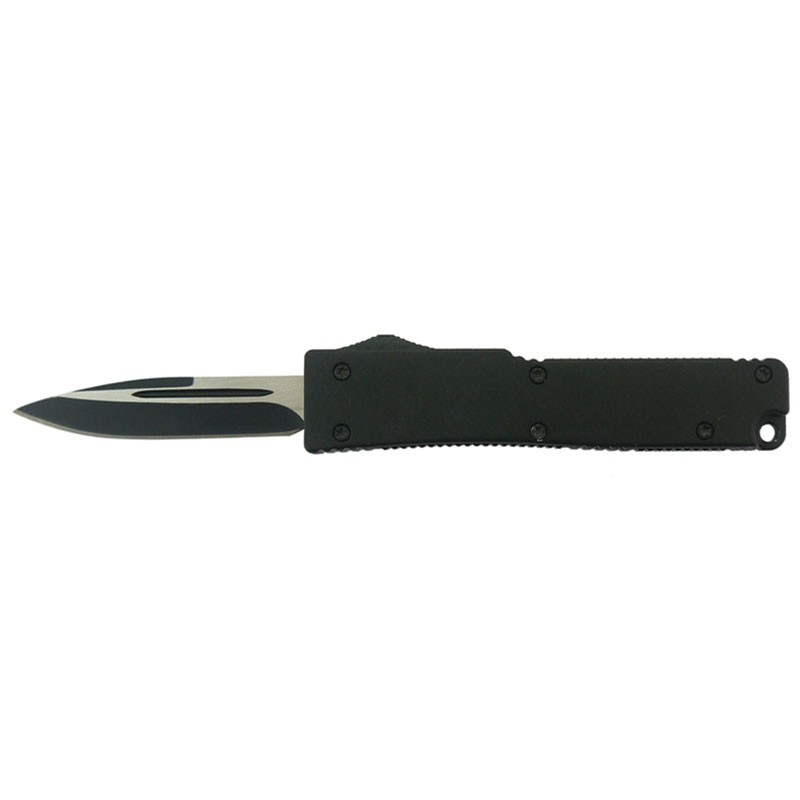 IN-AND-OUT Automatic Knife with Front Button - Black