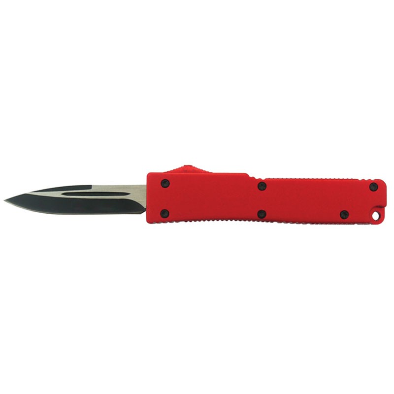 IN-AND-OUT Automatic Knife with Front Button - Red