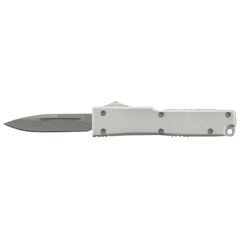 IN-AND-OUT Automatic Knife with Front Button - Silver