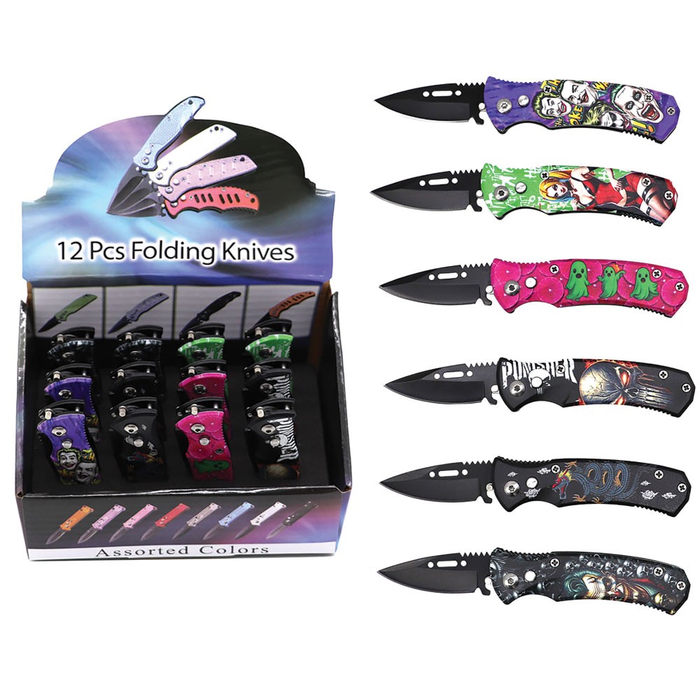 Legends of the Super Hero World - 12pc Mini Automatic Knife Set