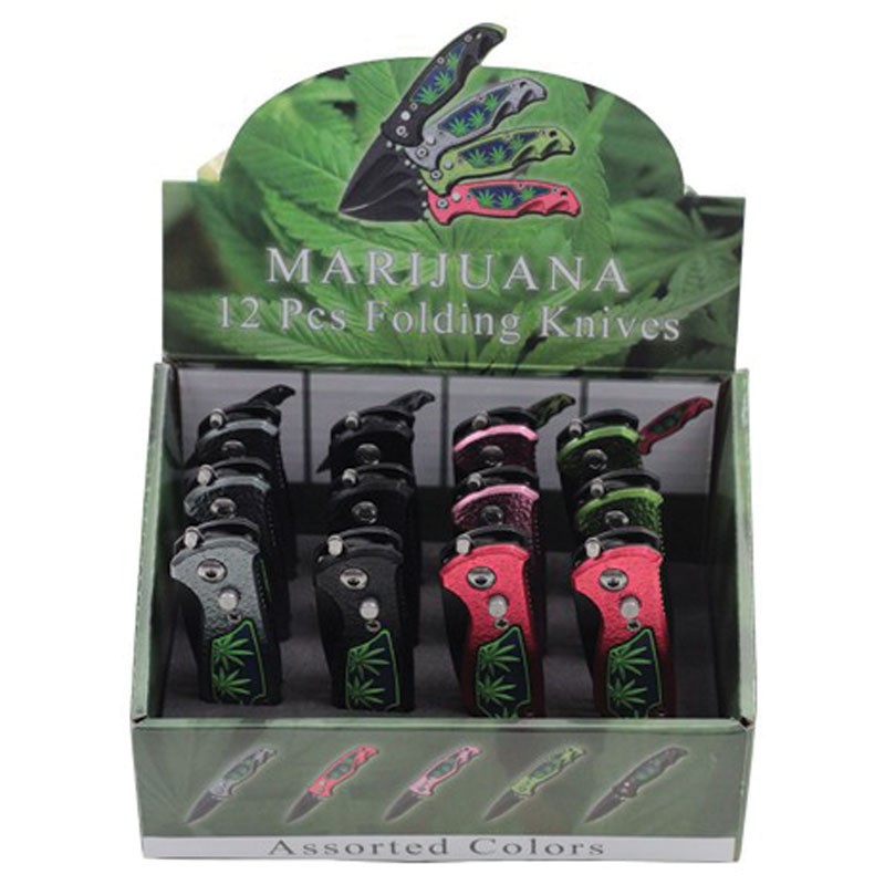 12 Pack Automatic Knives - Assorted Colors