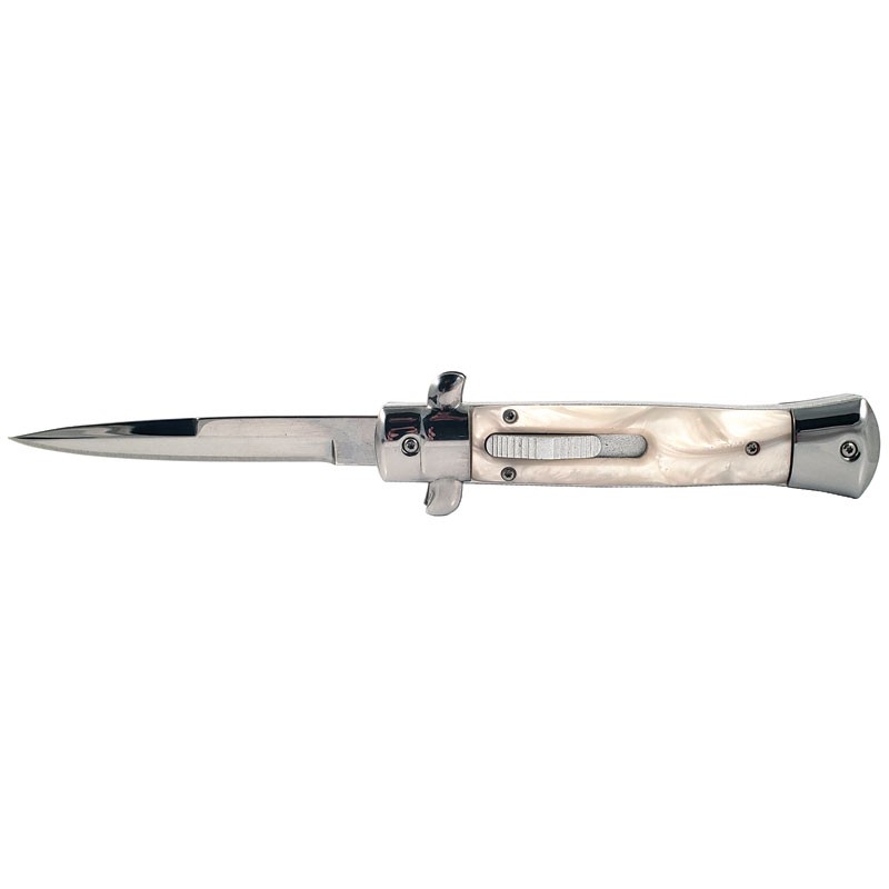 Milano Style OTF Knife - Elite Collection - White