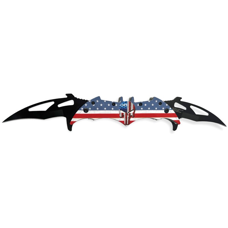 Patriotic Winged Crusader BAT Knife