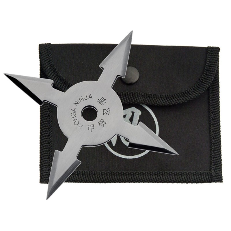 Silver 4 Point Throwing Star
