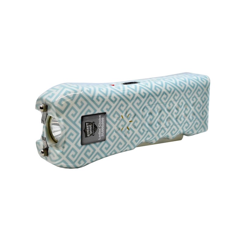 Ladies Choice 21,000,000 Stun Gun with Alarm - Teal Pattern