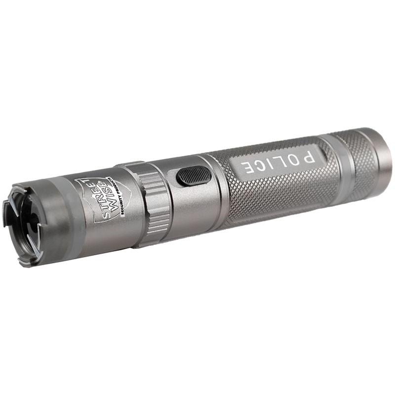 Police Force 9,200,000 Tactical Stun Flashlight Gray