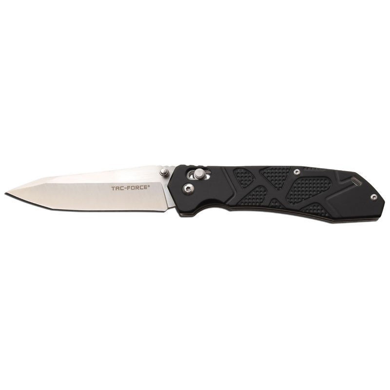 Tac-Force Ball Bearing Flip Knife - TF1031BK - Black with Silver Blade