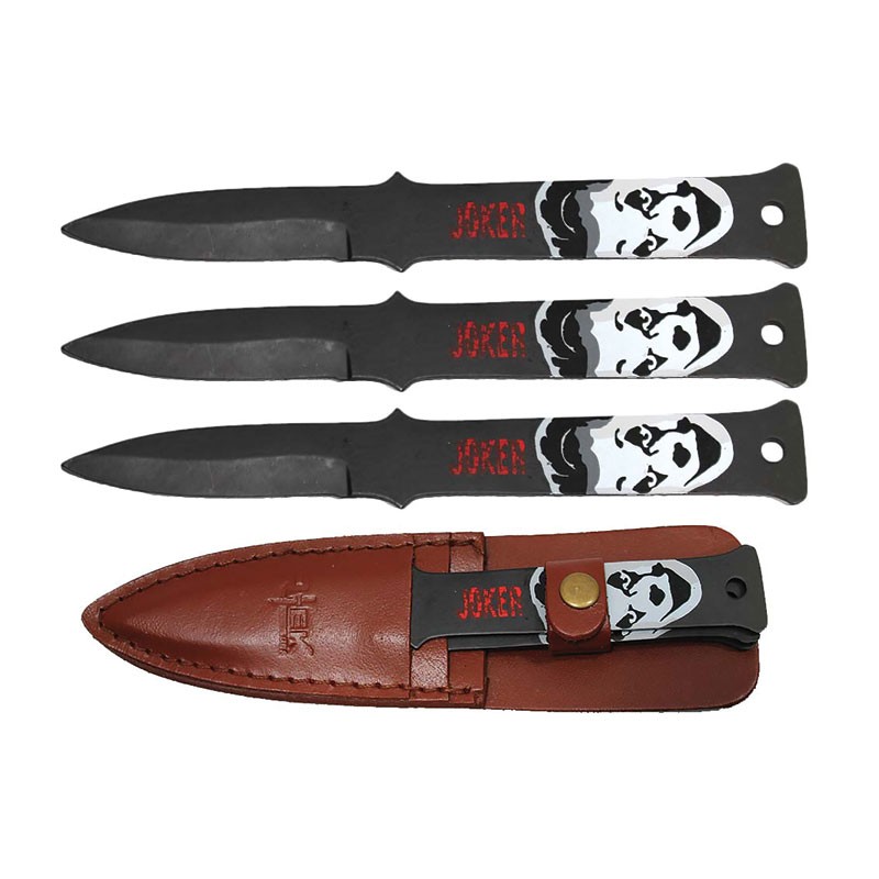 8" JOKER 3 Piece Throwing Knife Set