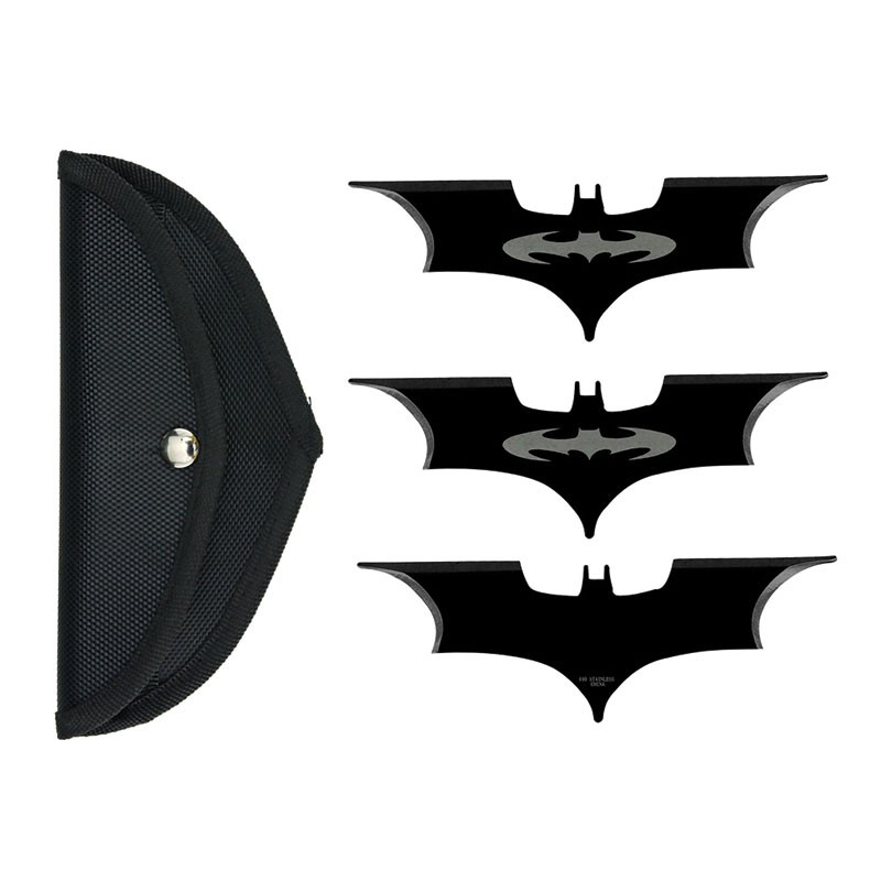 3pc Bat Throwing Star Set
