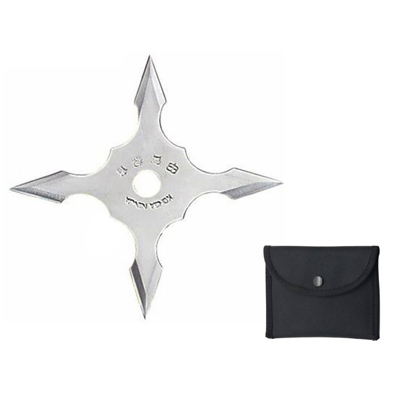 4 Point Throwing Star - Silver