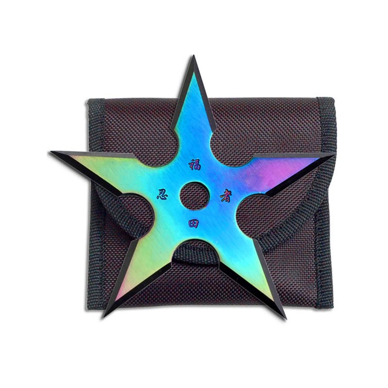 5 Point Throwing Star - Rainbow