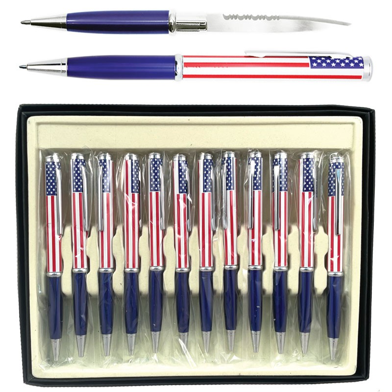 USA Covert Pen Knife - 12 Piece Display