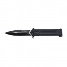 JOKER Style Assisted Knife with Faux Back Edge - Black