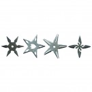 4 Piece Throwing Star Set