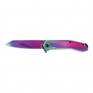 Wharncliffe Blade Assisted Opening Knife - TiNi Rainbow Coating
