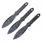 6.5" Japanese Ninja Warrior (Bushido) 3 Piece Throwing Knife Set