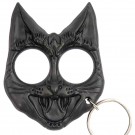 Black Evil Cat Keychain