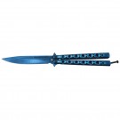 Classic 6 Hole Handle Butterfly Knife - Blue
