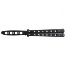 Classic 6 Hole Handle Training Butterfly Knife - Black