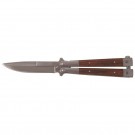 Mirror Polished Butterfly Knife - Wood