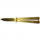 Smooth Handle Butterfly - Gold
