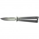 Smooth Handle Butterfly - Gray Titanium