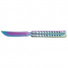 Hira Zukuri Butterfly Knife - 11" Overall - Rainbow
