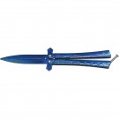 Cross Spear Balisong Trainer - Blue