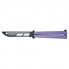 Smooth Sway BalanceMaster: Training Butterfly Knife with Skeletonized Blade - Purple