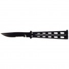 Stainless Steel Black Butterfly Knife 