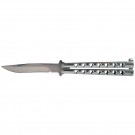Butterfly Knife with Holes - Silver