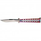 Butterfly Knife with Holes - Rainbow