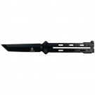 420C Butterfly Knife - Tanto Point - Black