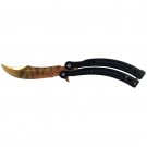 SKINS Butterfly Knife - Black/Gold