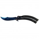 SKINS Butterfly Knife - Black/Blue